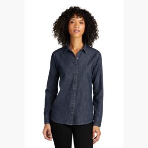 Women's Long Sleeve Perfect Denim Shirt Thumbnail