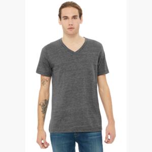 Unisex Textured Jersey V Neck Tee Thumbnail