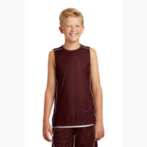 Youth PosiCharge ® Mesh Reversible Sleeveless Tee Thumbnail