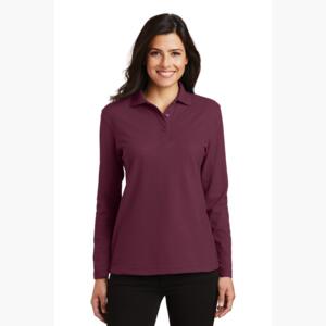 Women's Silk Touch Long Sleeve Polo Thumbnail