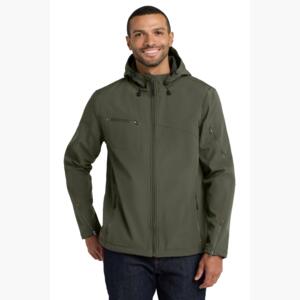 Textured Hooded Soft Shell Jacket Thumbnail