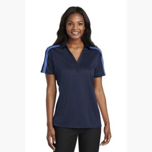 Women's Silk Touch Performance Colorblock Stripe Polo Thumbnail
