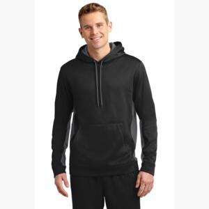 Sport Wick ® Fleece Colorblock Hooded Pullover Thumbnail
