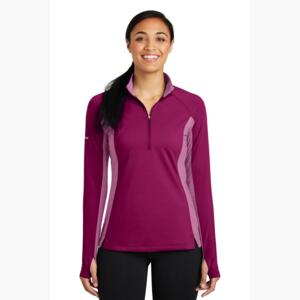Women's Sport Wick ® Stretch Contrast 1/4 Zip Pullover Thumbnail