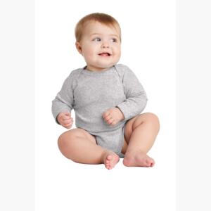 Infant Long Sleeve Baby Rib Bodysuit Thumbnail