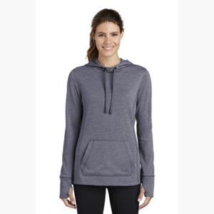 Women's PosiCharge ® Tri Blend Wicking Fleece Hooded Pullover Thumbnail