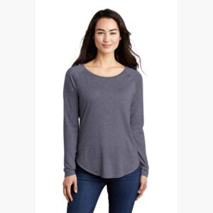 Women's PosiCharge ® Long Sleeve Tri Blend Wicking Scoop Neck Raglan Tee Thumbnail