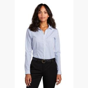 Ladies Open Ground Check Non Iron Shirt Thumbnail