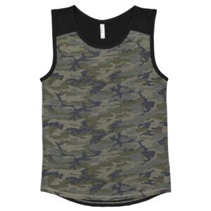Men's Contrast Back Fine Jersey Tank Thumbnail