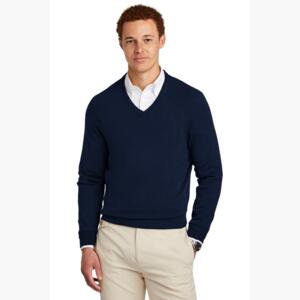 Cotton Stretch V Neck Sweater Thumbnail