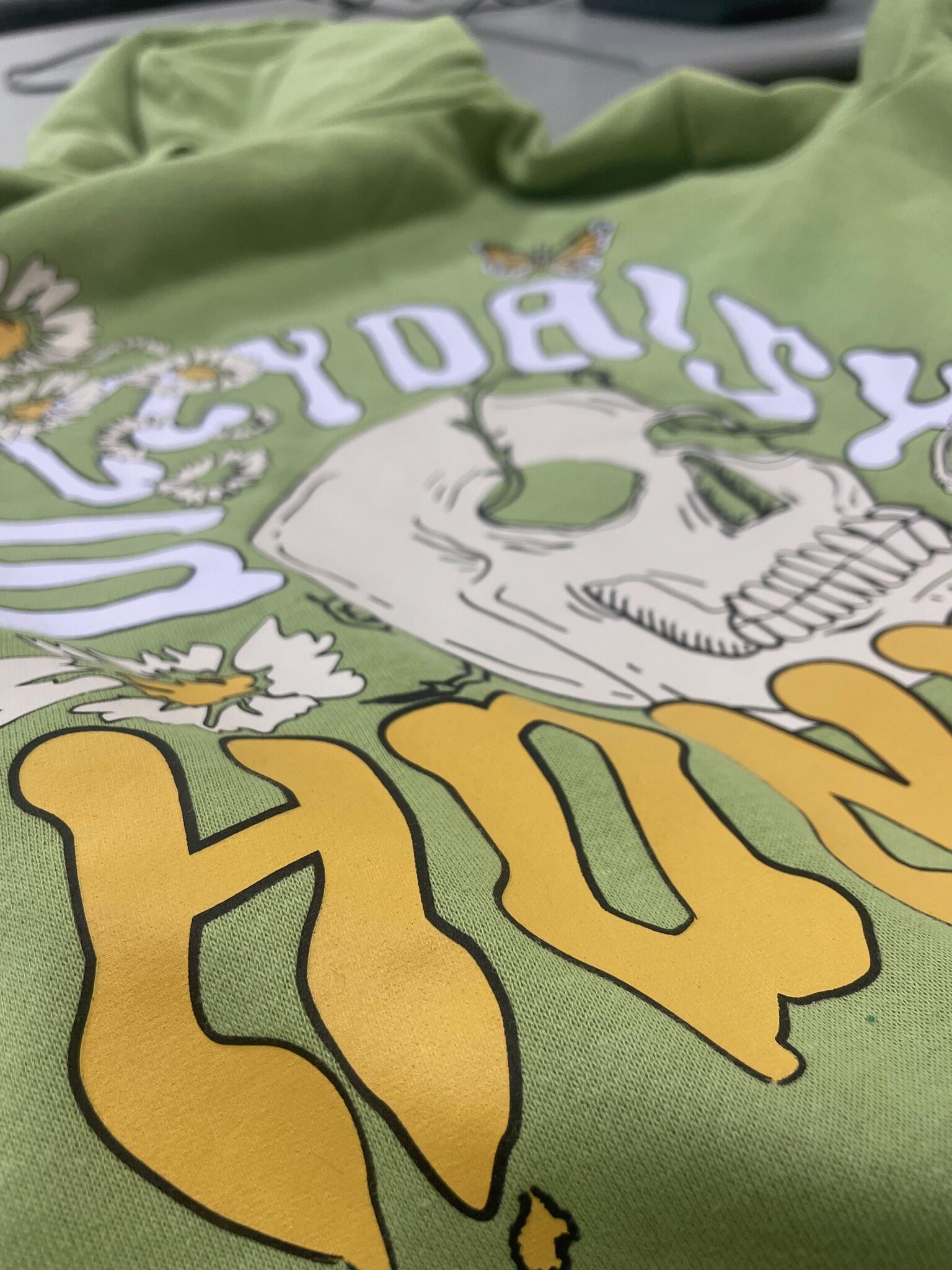 screen printed hoodie